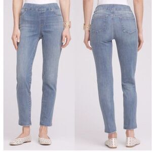 Chico's Perfect Stretch Ankle Jeans Size 2 (12) Pull On Girlfriend